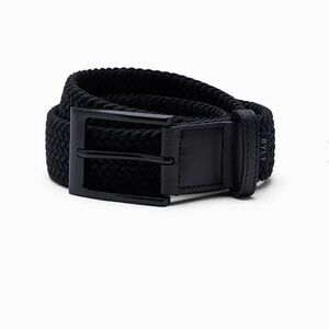 Men's Black Woven Belt
